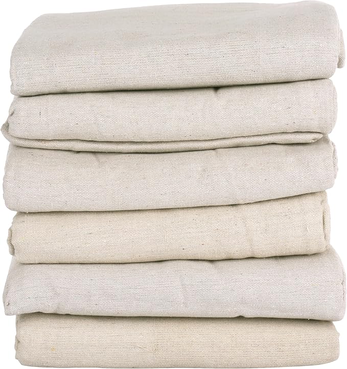 All Purpose Canvas Drop Cloth by EZ Drop - Cotton Duck Dropcloth Tarp for Painting, Construction Debris, Floor & Furniture Protection, Heavy Duty Cover Against Paint, Dust, Dirt (4 ft. x 12 ft.)