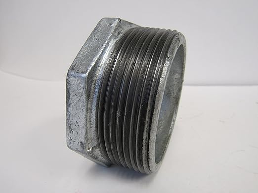 1-1/4 Inch X 3/4 Inch Galvanized Malleable Iron Reducing Bushing