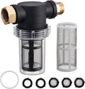 JOEJET Garden Hose Filter, Sediment Filter Attachment for Pressure Washer Inlet Water, Inline Water Filter for Garden Hose with 40 Mesh and 100 Mesh Screen, 2 Pack O-Ring