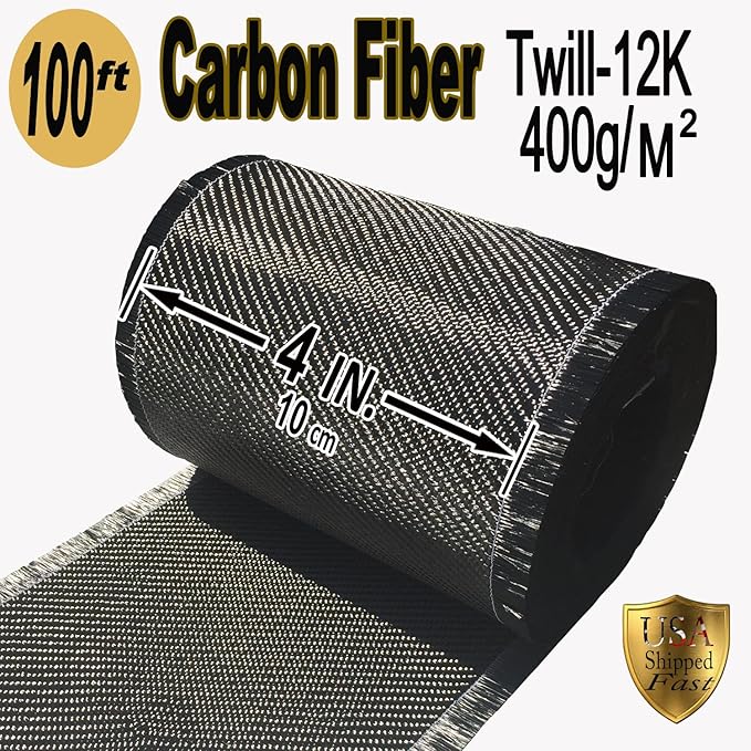 100 ft - Carbon Fiber-Basement Wall Crack Repair Kit - Carbon Fiber Foundation Wall Repair - Easy to use Includes Instructions