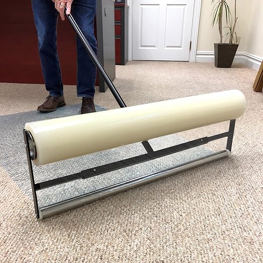ZIP-UP Carpet Protection Film - 36" x 500' Floor and Surface Shield with Self Adhesive Backing & Easy Installation - CPF36500