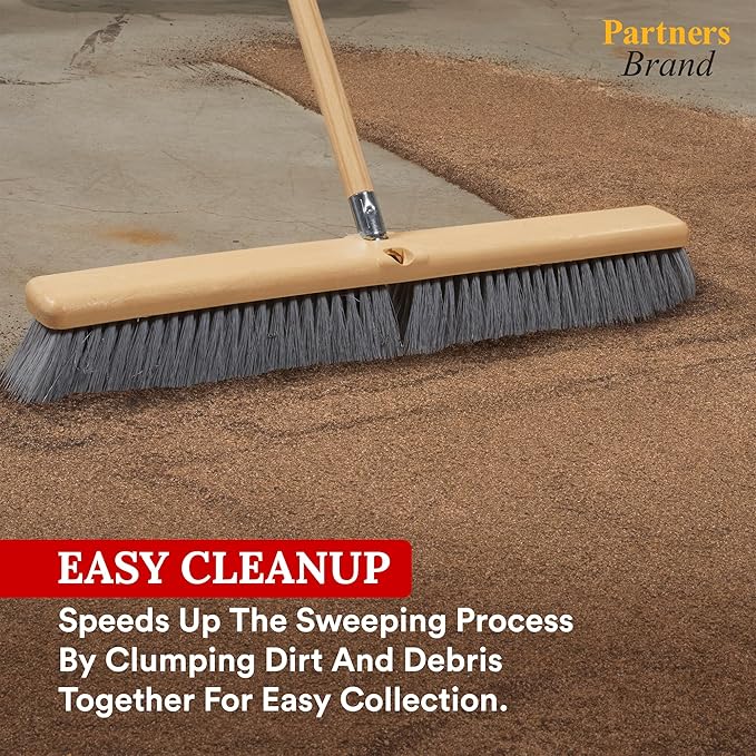 Partners Brand Gritless Floor Sweeping Compound - 50 LB. Bag | Commercial Grade, Sand-free Formula for Use on Finished Floors & Dust Control