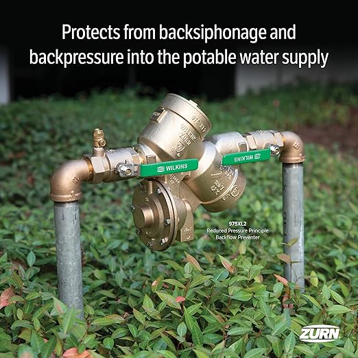 Zurn Wilkins 114-975XL2 1-1/4" 975XL2 Reduced Pressure Principle Backflow Preventer