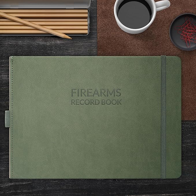Skyline Firearms Acquisition & Disposition Record Book – Hardcover Gun Log Book for Firearm Dealers & Personal Use – Log Book for Receipt & Disposition Records, 10x7″(Cypress)