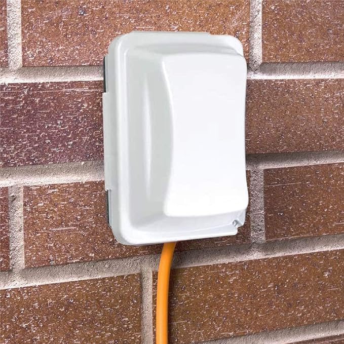 TayMac MM410W Single-Gang Horizontal/Vertical Mount Weatherproof In-Use Cover, 16 in 1, 2.75 in, White