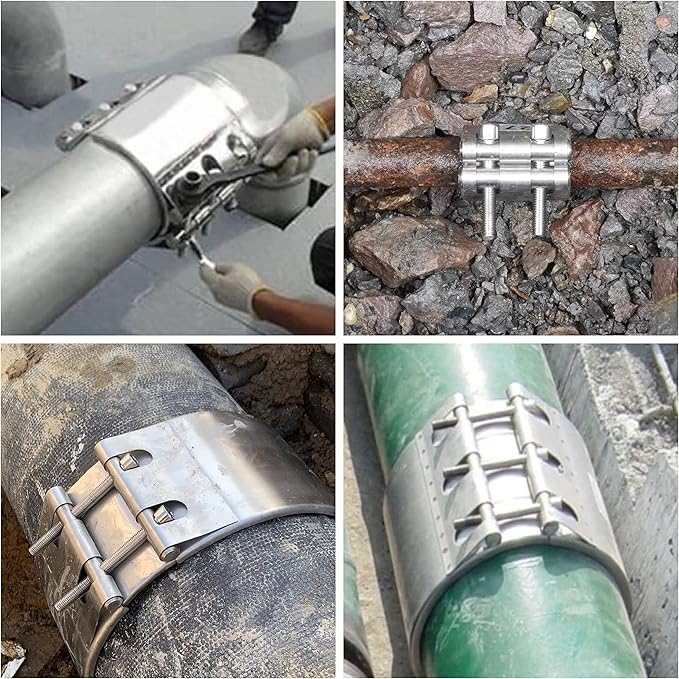 Pipe Repair clamp,Leak Sealer,Emergency Pipe Repair Kit for Plastic and Metal Pipes (216mm-222mm/8inch)