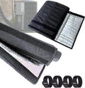4 Layers HVAC AC Copper Pipe Insulation Cover, 78”x11.8” Oxford AC Pipe Covers, for Outdoor AC Lines, Electrical Cables, Wires, Prevents Freezing, Waterproof ,UV Resistant (Black)