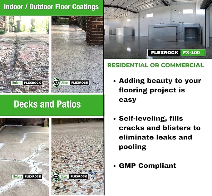FX-100 Waterproof Sealant – Indoor & Outdoor Coating – Multi-Surface Leak Repair – Easy to Apply – 3X Stronger Than Epoxy – Natural White / 2.5 Gallon Kit with Application Tools