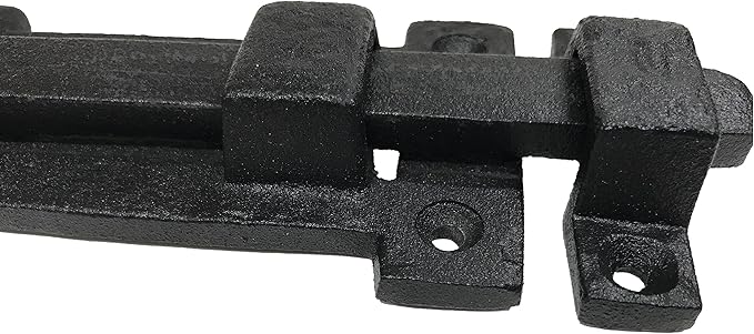 Antique style 8" Black Wrought Iron - Slide Door Bolt Latch - vintage iron - Decorative style 8 in door latch DS-04 (2)