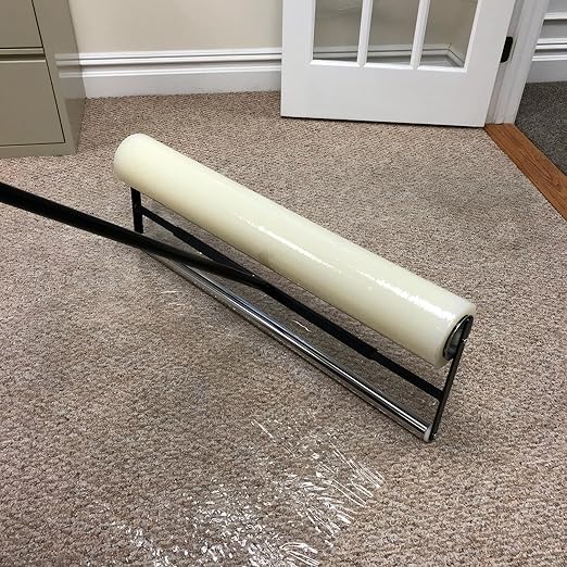 ZIP-UP Carpet Protection Film - 36" x 500' Floor and Surface Shield with Self Adhesive Backing & Easy Installation - CPF36500