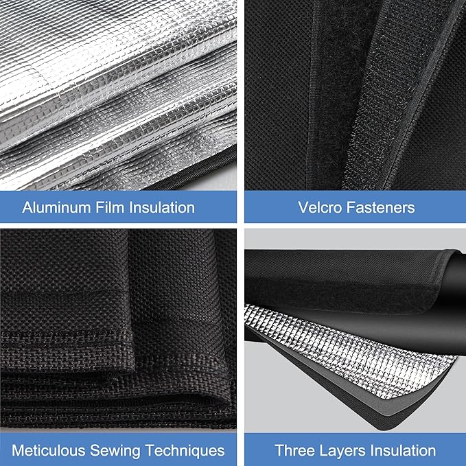 HVAC Copper Pipe Insulation Cover, 72''x10.2'' Outdoor Mini Split AC Heating System Line Foam Tube Protector Sleeve, Flexible Insulation Wrap for Central Air Conditioner and Heat Pump, Black 1PCS