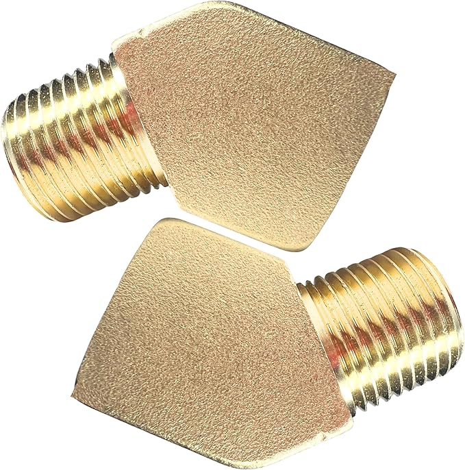 2pcs Brass 1/2" NPT Male x 1/2" NPT Female 45 Degree Street Elbow Fitting by CX WONDERLAND