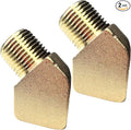 2pcs Brass 1/2" NPT Male x 1/2" NPT Female 45 Degree Street Elbow Fitting by CX WONDERLAND