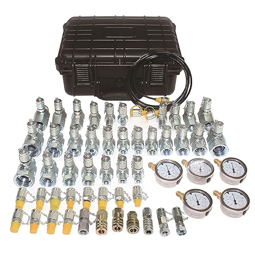 XZT 60C Excavator Repair Tool,BSPP ORFS JIC Hydraulic Swivel Run tees Set,Hydraulic Pressure Test kit