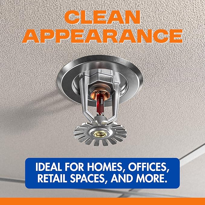 Retrofit Recessed Fire Sprinkler Escutcheon 3/4 in. IPS - Split 3 Piece in Chrome Plated - Depth Adjustment Range up to 3/4 in. for Fire Sprinkler Trim