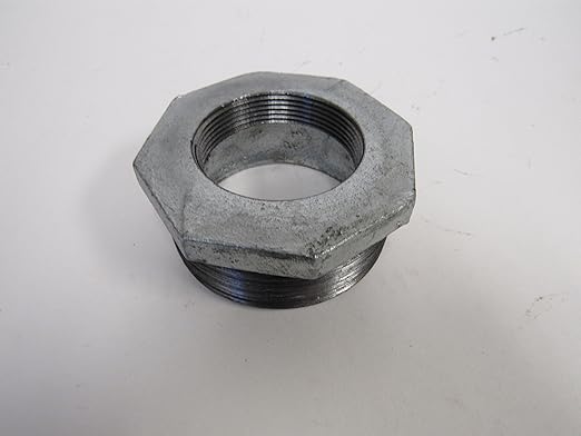 1-1/4 Inch X 3/4 Inch Galvanized Malleable Iron Reducing Bushing