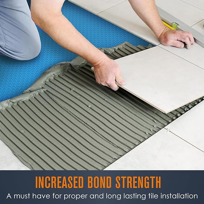 Houseables Uncoupling Membrane, Tile Underlayment, Tile Membrane, Flooring Underlayment, for Floor, Decoupling, Anti Fracture, Waterproof, Anti Crack, Vapor, 1/8" Thick, 3.3 ft x 98.5 ft / 323 Sq Ft