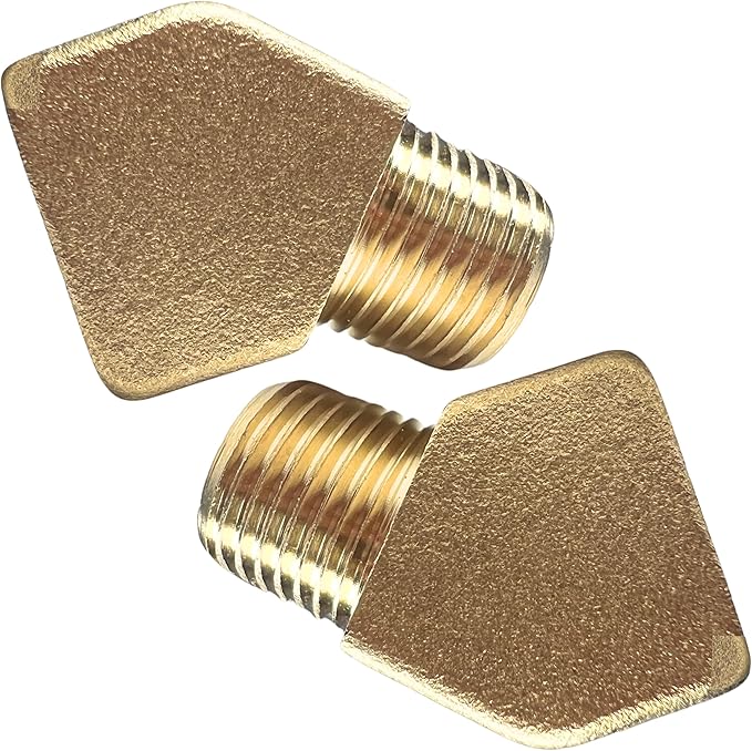 2pcs Brass 1/8" NPT Male x 1/8" NPT Female 45 Degree Street Elbow Fitting by CX WONDERLAND