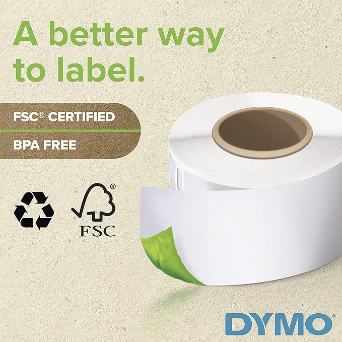DYMO Authentic LW Extra-Large Shipping Labels for LabelWriter Label Printers, White, 4" x 6", 10 Rolls of 220 (2200 Total)