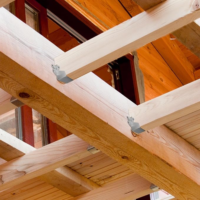 20 Pcs LU24 2X4 Joist Hanger Tie Brackets Galvanizing Face Mount Joist Hangers for Wood Hurricane Ties Widely Applicable Rafter Ties