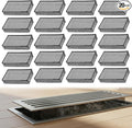 SHENLIU 20Pcs 4 x 10 Inch Floor Register Cover Trap, Floor Air Vent Cover Screen for Home Air Vent Filters Mesh Filters Net Trap Keeps Pet Hair, Food Out