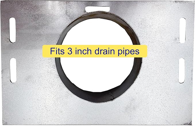 304 Stainless Steel Channel Drain End Outlet 9” Height for 3” Pipe