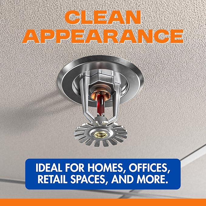 Recessed Fire Sprinkler Escutcheon 3/4 in. IPS - 2 Piece in Chrome Plated - Depth Adjustment Range up to 3/4 in. for Fire Sprinkler Trim
