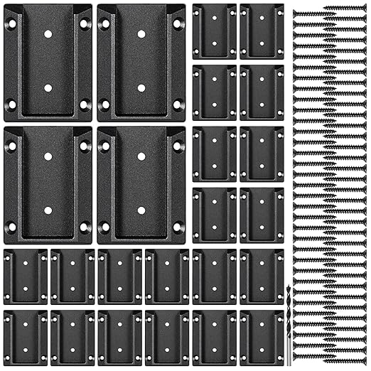 40pcs ADC-12 Aluminum Deck Railing Bracket, Deck Railing Connectors for 2"x4" (Actually 1.5"x3.5") Wooden Deck Railing Post to Handrail Connection (Black)