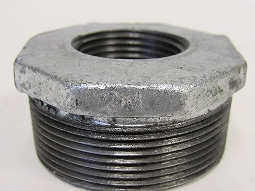 1-1/4 Inch X 3/4 Inch Galvanized Malleable Iron Reducing Bushing