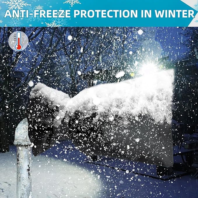 Outdoor Faucet Covers for Winter,2 Pack Faucet Cover Freeze Protection,Insulated Anti-freeze Waterproof Material,Reusable Faucet Cover Socks for Various Faucet Spigot,Pipe,Garden Hose Bib