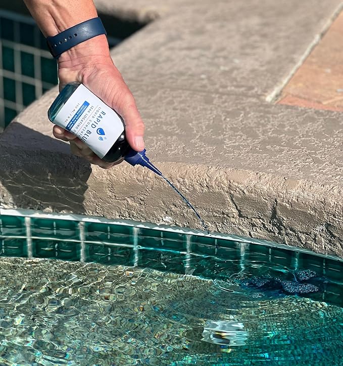 Liquid Concentrate Leak Locating Dye, Instant Blue Dye Liquid for Leak Detection in Toilets and Pools. Made in The USA