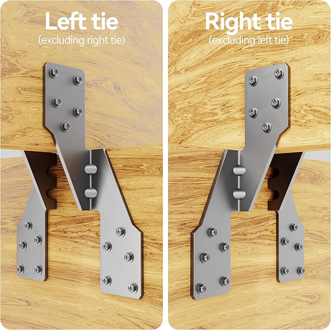 Hurricane Straps H2.5A Right Tie Heavy Duty Galvanized Hurricane Tie 25ct Hurricane Straps Widely Applicable Rafter Ties can Realize Double Reinforcement or Fits for Left-Hander(25pcs)