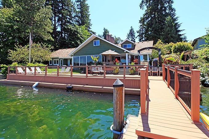 SEAL-ONCE MARINE - 1 Gallon Penetrating Wood Sealer, Waterproofer & Stain. Water-Based, Ultra-low VOC formula for high-moisture areas to protect wood docks, decks, piers & retaining walls.