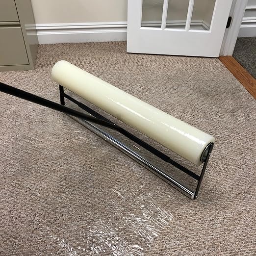 Zip-UP Carpet Protection Film - 36" x 200' Floor and Surface Shield with Self Adhesive Backing & Easy Installation - CPF36200