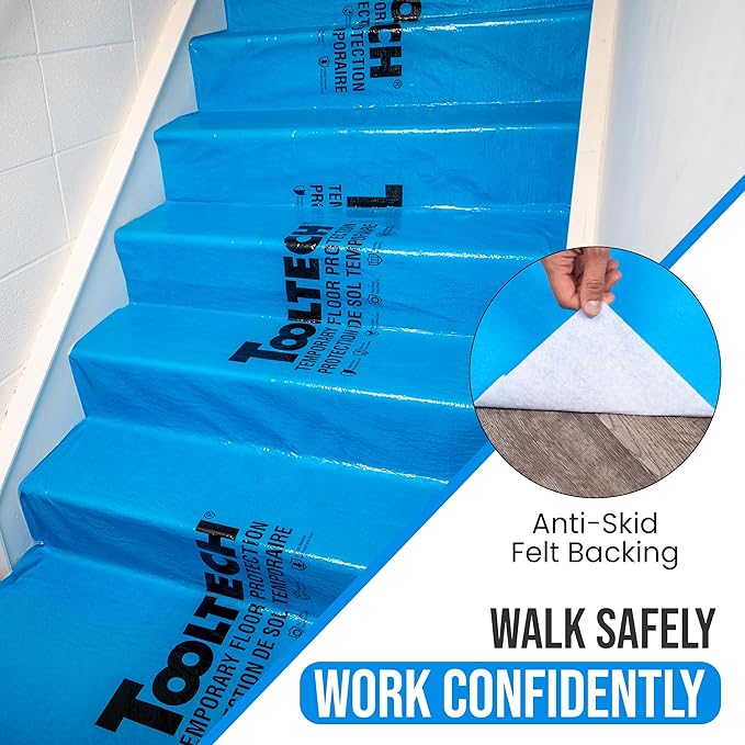 Temporary Floor Protection for Renovation, Painting, Construction - 40" x 90 ft, Covers 1800 sqft