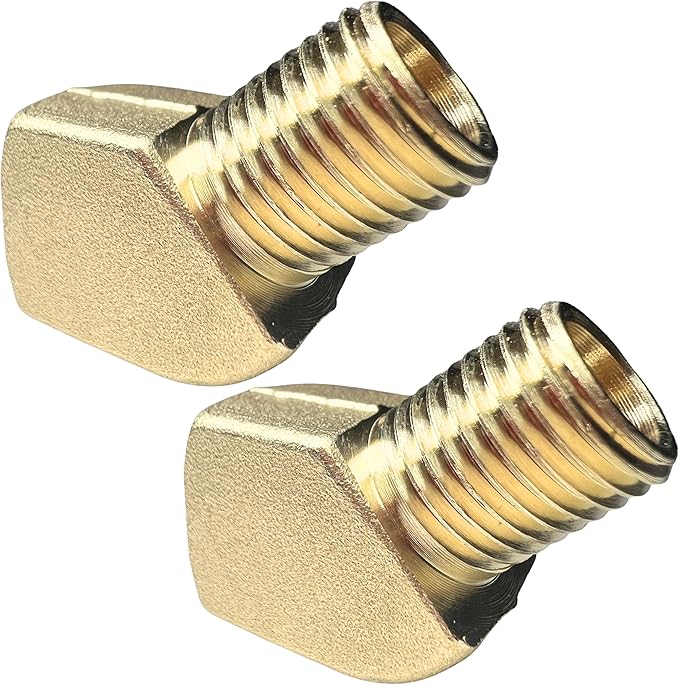 2pcs Brass 1/4" NPT Male x 1/4" NPT Female 45 Degree Street Elbow Fitting by CX WONDERLAND
