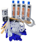 RadonSeal Epoxy Concrete Foundation Crack Repair Kit (10-Ft) - Waterproof & Structurally Stabilize Cracks in Basement, Retaining, Sea Walls - Permanently Repairs & Prevents Movement