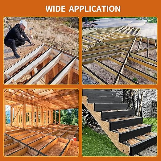 8 Pack Joist Tape for Decking 2''×50', Weather-Resistant,Waterproof Seal Antiseptic Butyl Tape,Self-Adhesive Flashing Joist Tape for Wood Decks Beams Roof