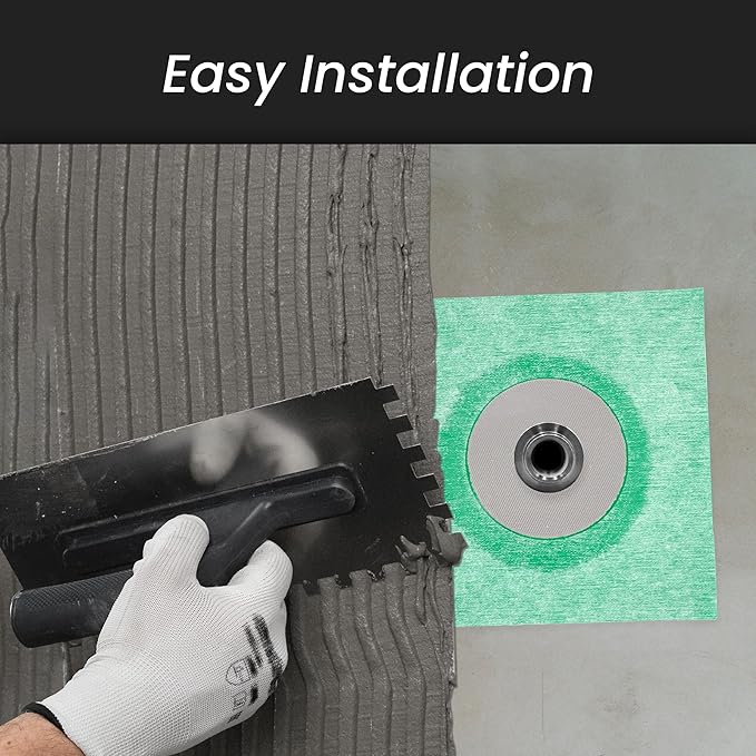 'Hidrotape T' 1-1/8'' to 2-3/4'' Waterproofing Sleeve - Pipe Seal - Pipe Wrap - Waterproofing Material for Shower/Bathroom/Drain Pipes - Fabric Base with Rubber Polymer Guard