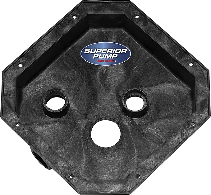 Superior Pump 92072-U 1/3 HP Remote Sink Drain Pump System, Black