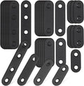 32 Pcs Stainless Steel Flat Brace Corner Brackets for Wood Repair Multipurpose Metal Mending Plates with Pre-drilled Straight Braces for Furniture and Shelf Reinforcement