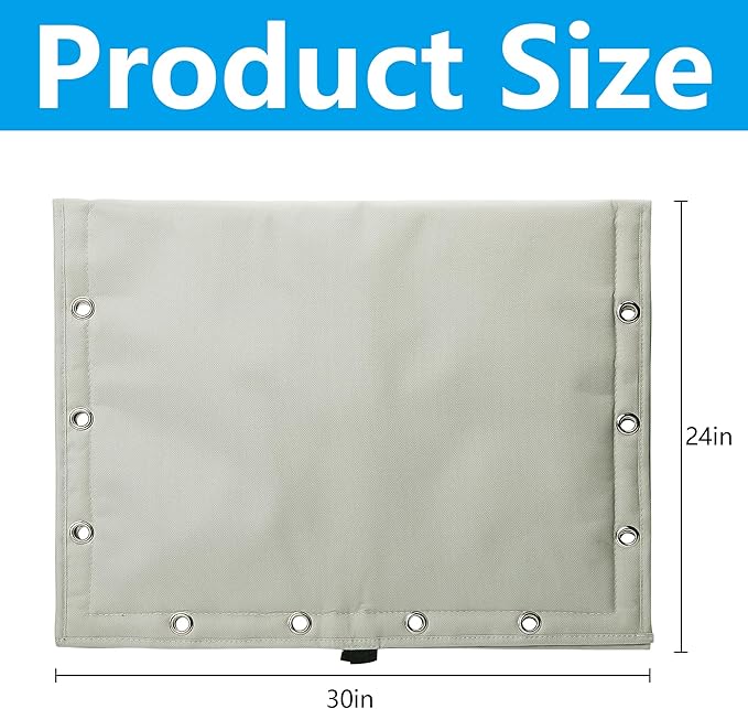 30 x 24 Inch Backflow Preventer Insulation Cover- 3 Way Opening Winter Pipe Insulation Sprinkler Valve Cover (5°F)- Waterproof Water Well Pump Covers for Outside Freeze Protection