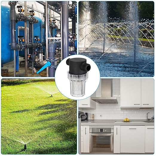 PATIKIL 1 Inch Male in-Line Strainer with 20 Mesh Stainless Steel Filter Screen Water Pump Filter for Garden Irrigation Pressure Washer Inlet