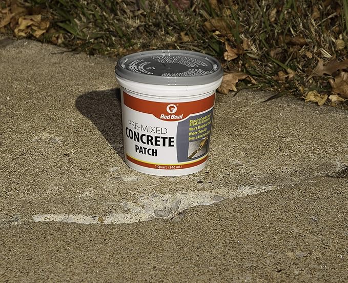 Red Devil 0641 Pre-Mixed Concrete Patch, 1 Gallon, Pack of 2, Gray, Made in USA