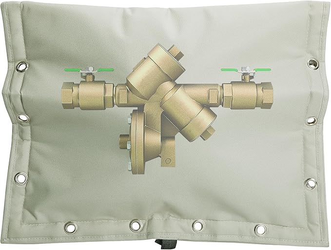30 x 24 Inch Backflow Preventer Insulation Cover- 3 Way Opening Winter Pipe Insulation Sprinkler Valve Cover (5°F)- Waterproof Water Well Pump Covers for Outside Freeze Protection