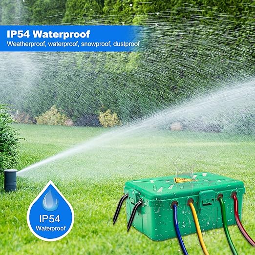 Hrensaw Large Outdoor Electrical Box(12.5x8.5x5inch),IP54 Waterproof Outdoor Outlet Covers,Weatherproof Extension Cord Covers Protect Outlet,Plug,Timer,Power Strip,Holiday Light,Green
