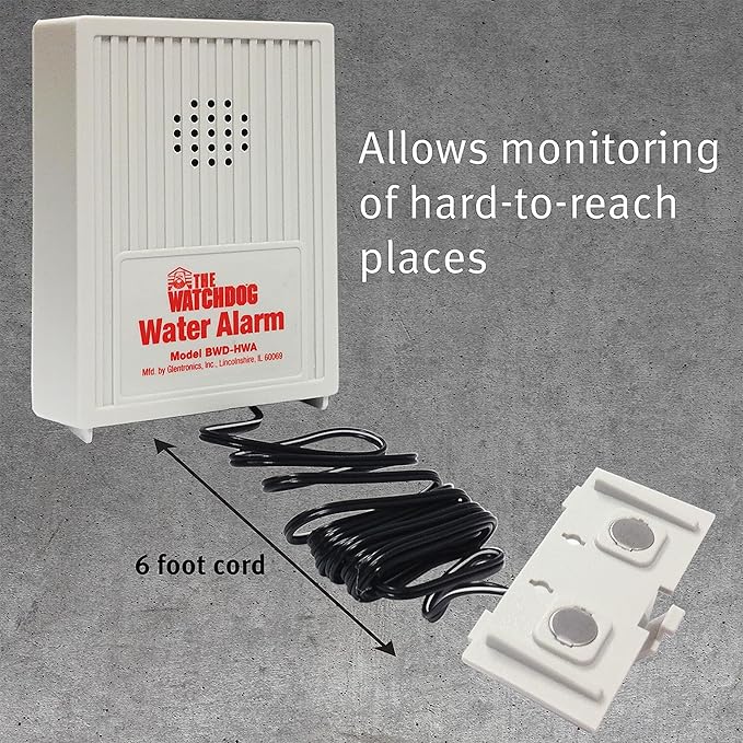 The Basement Watchdog 110 dB Water Alarm w/Detachable Sensor for Hard-to-Reach Areas (BWD-HWA)