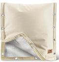 Backflow Preventer Insulation Cover - 3 Way Opening Pipe Insulation Cover for Irrigation Valve, Sprinkler Cover for Outside - Winter Freeze Protection Backflow Cover - 24" W x 24" H, Beige
