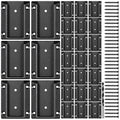 60pcs ADC-12 Aluminum Deck Railing Bracket, Deck Railing Connectors for 2"x4" (Actually 1.5"x3.5") Wooden Deck Railing Post to Handrail Connection (Black)