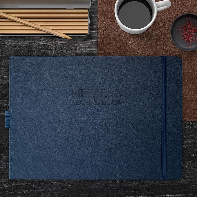 Skyline Firearms Acquisition & Disposition Record Book – Hardcover Gun Log Book for Firearm Dealers & Personal Use – Log Book for Receipt & Disposition Records, 10x7″(Dark Blue)